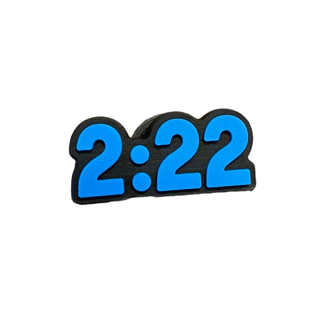 2:22 Croc Charm